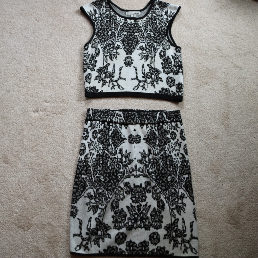 Two Piece Printed Dress